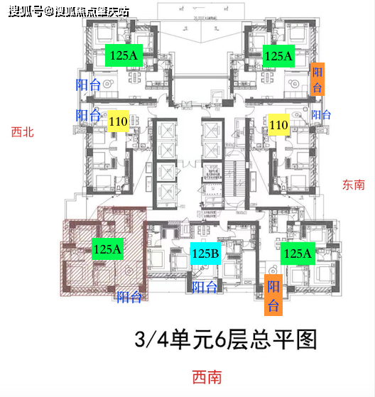 住宅单体平面图图片