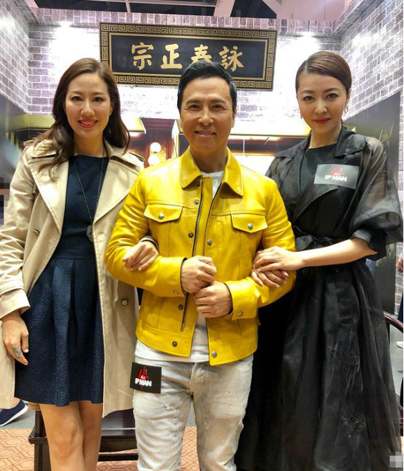 甄子丹夫妇罕见合体!