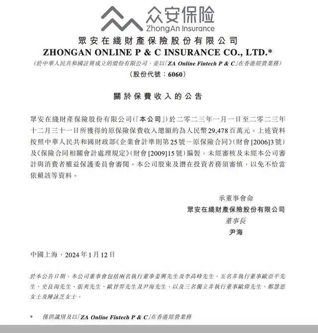 众安保险被上海消保委点名_在线_同比增长_保费