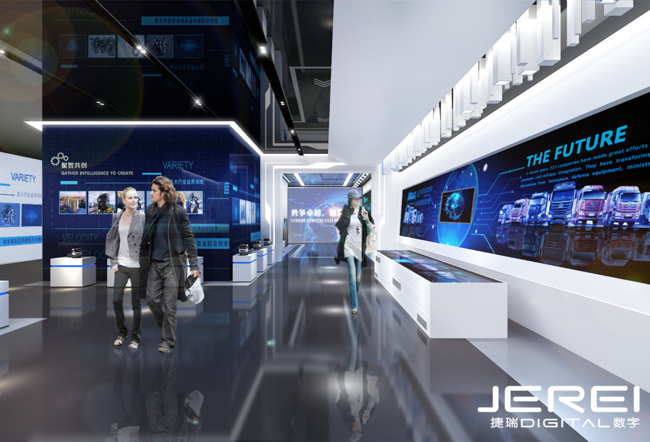 数字中心展厅在数字化转型中的核心作用_企业_互动_参观者