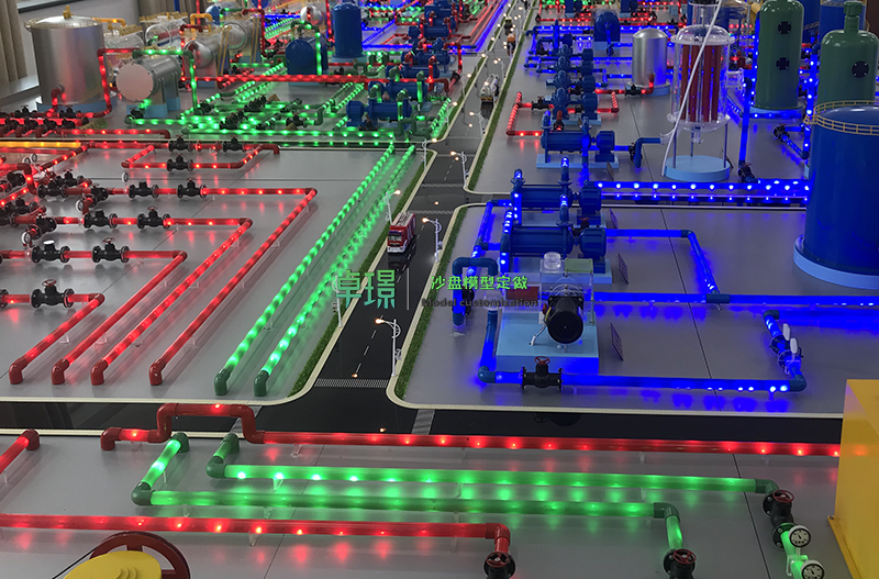 天然气管网沙盘模型制作公司燃气管道分布沙盘模型制作厂家