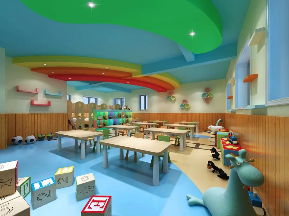 陕西幼儿园装修设计,托儿所装修,幼儿园空间设计