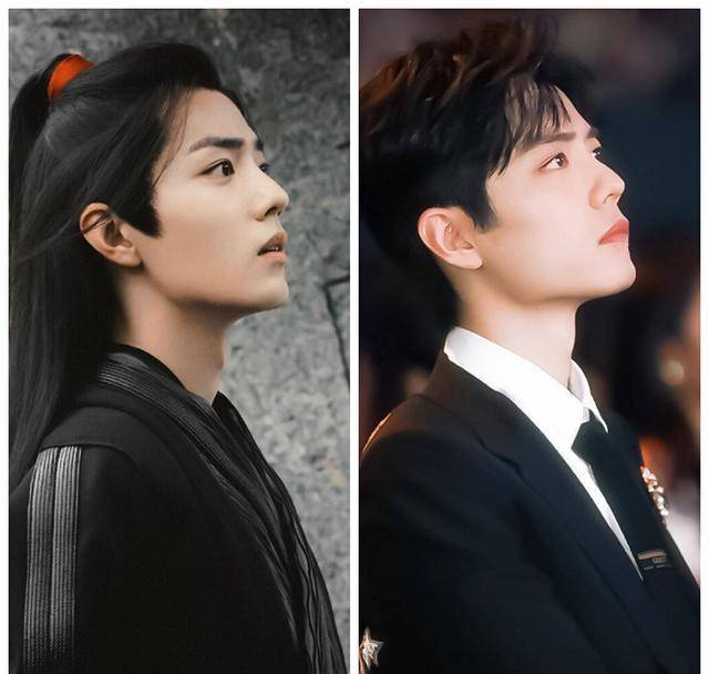 多了西装革履,少了发带飘扬的肖战就像阿令的魏无羡穿越而来,也许真是