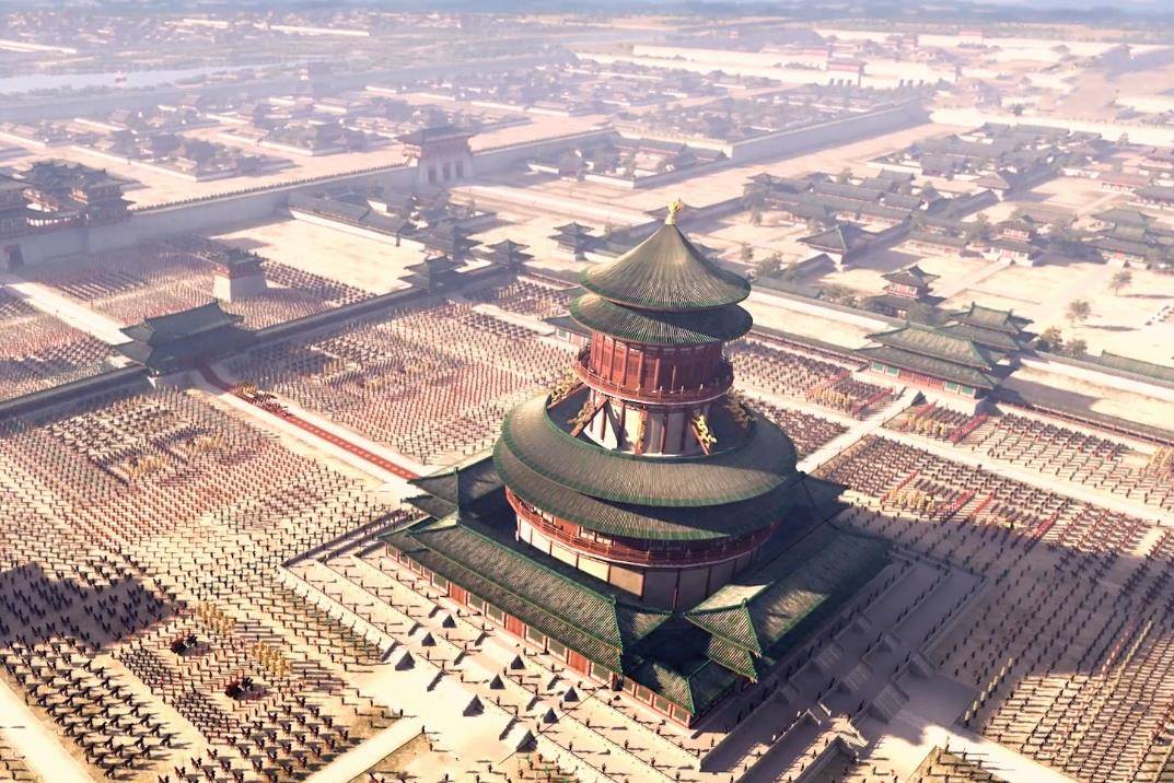 同年年末,武则天开设洛阳的明堂,称为"万象神宫",任由百姓尽情观赏.