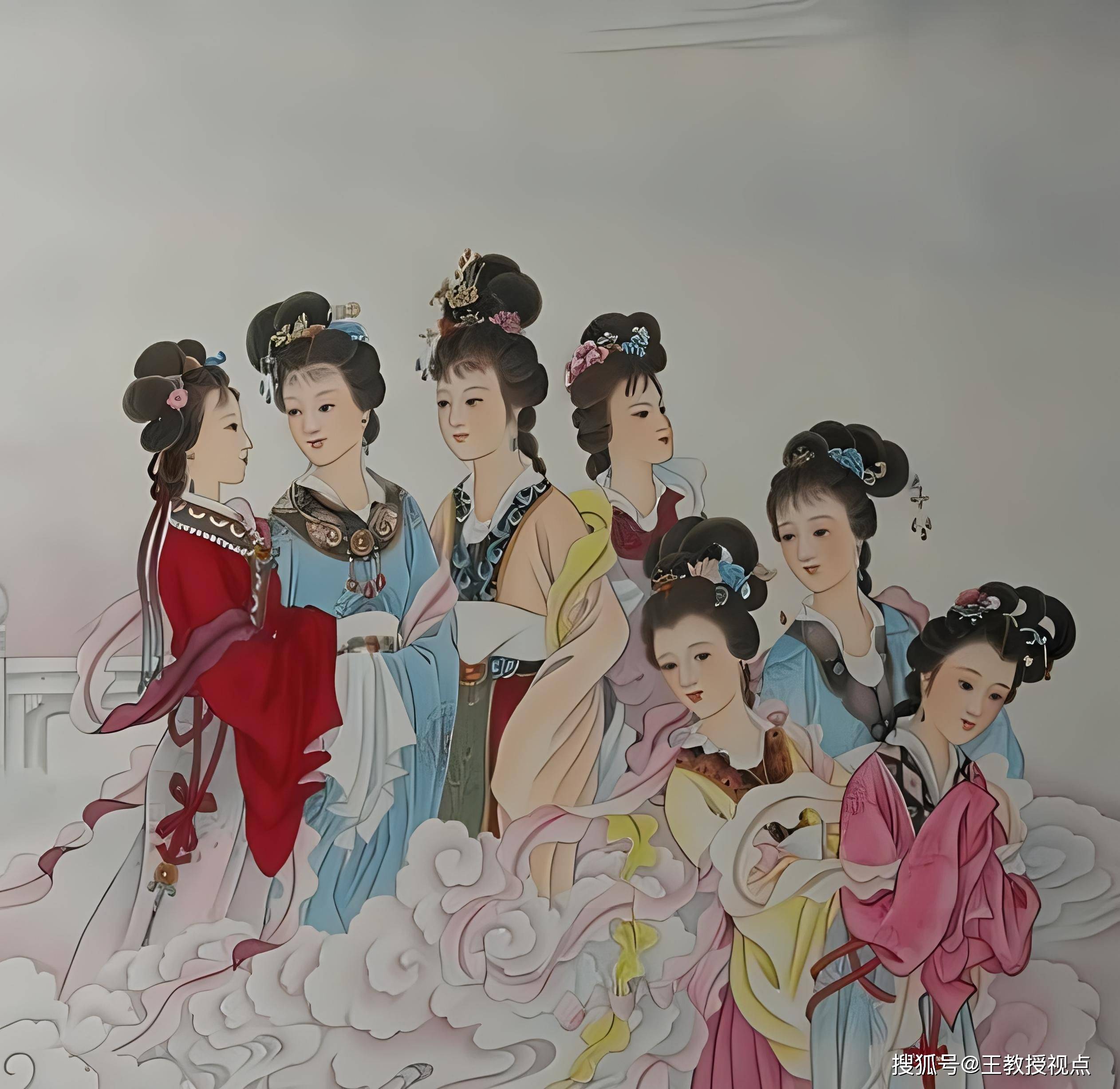 在中国的神话传说中,七仙女通常被描绘为七位美丽,优雅的女子,她们