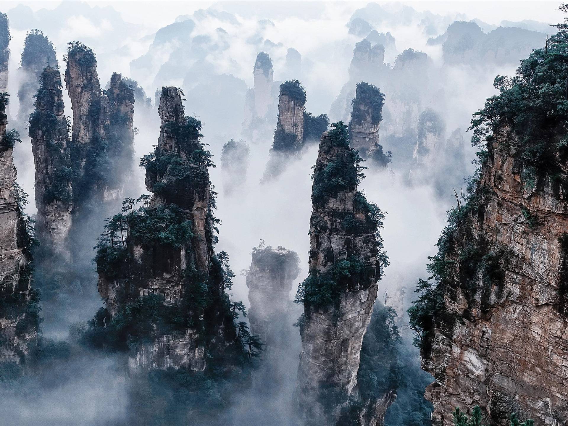 张家界风景图真实图片