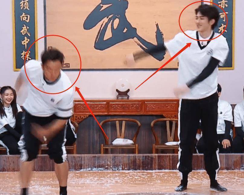 蔡徐坤郑恺摸背比赛镜头拉远的那一刻才知道腿长到底有多优越