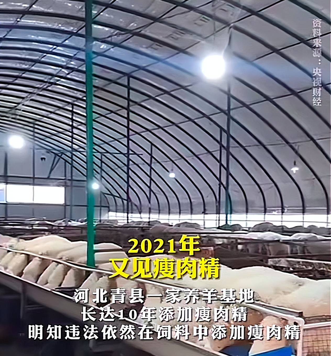 2021年曝光的"危害瘦肉精",河北青县一家养羊基地长达10年添加瘦肉精
