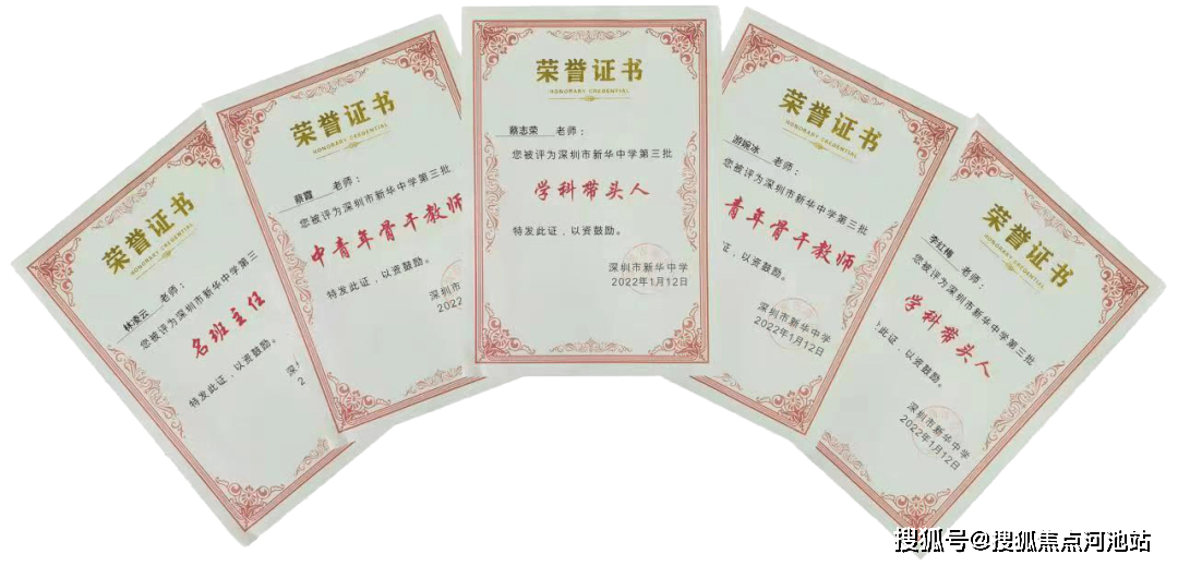 新华中学老师奖状年度教师如此之多,全市独此一家!