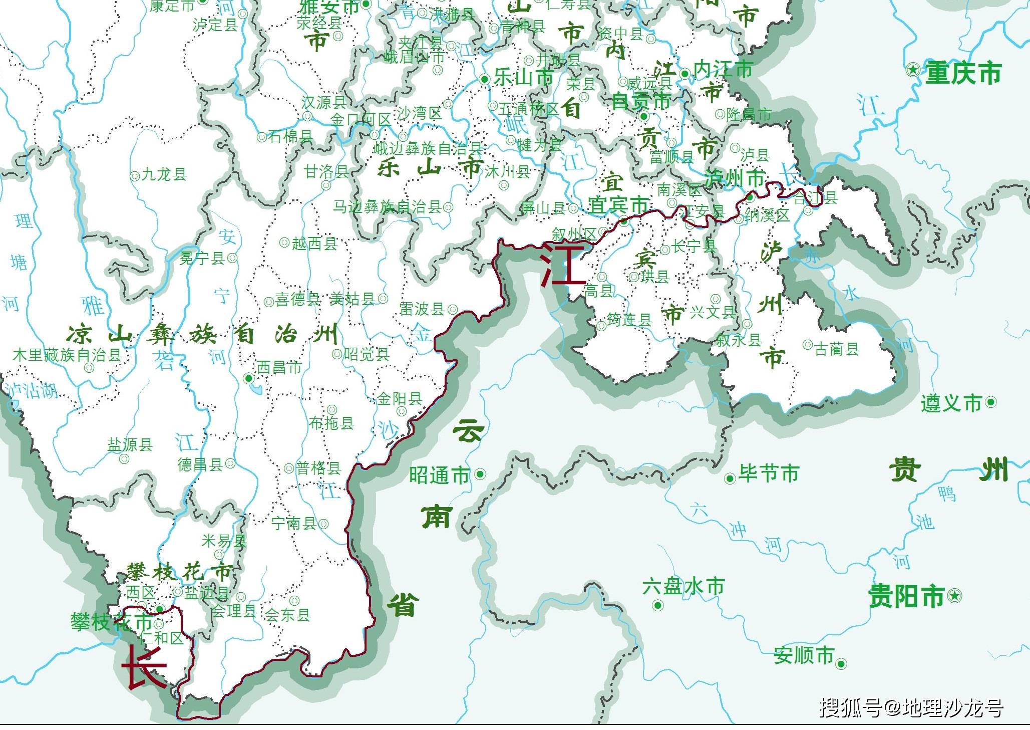 青海与四川交界处地图图片