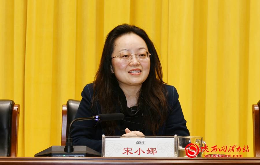 记者 杨大君 摄蒲城县文化和旅游局党组书记,局长李小辉作2023年蒲城