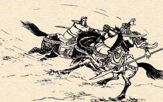 颜良措手不及,被关羽手起一刀,刺于马下,下马割其首级,上马回归曹营如