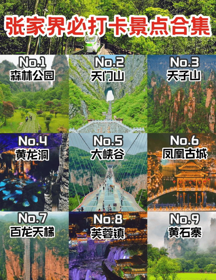 张家界出行5天4晚必看详细攻略~_婷婷_景点_day