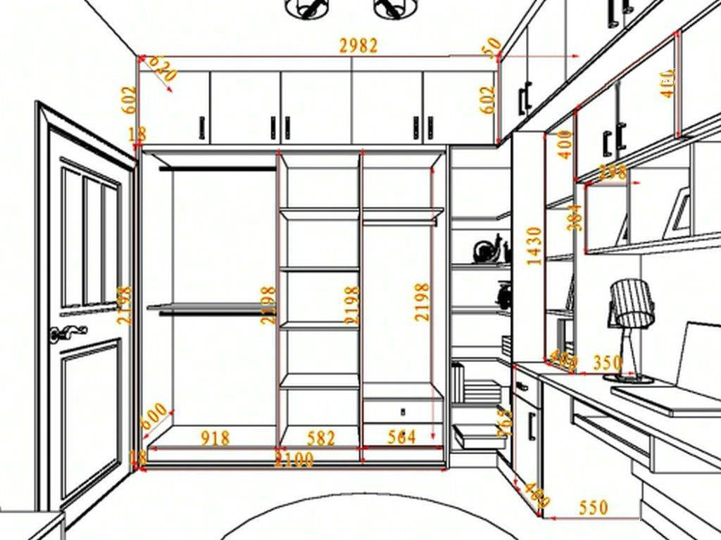 定制橱柜衣柜怎样看懂设计图,如何审查柜子平面图立面图内部详图