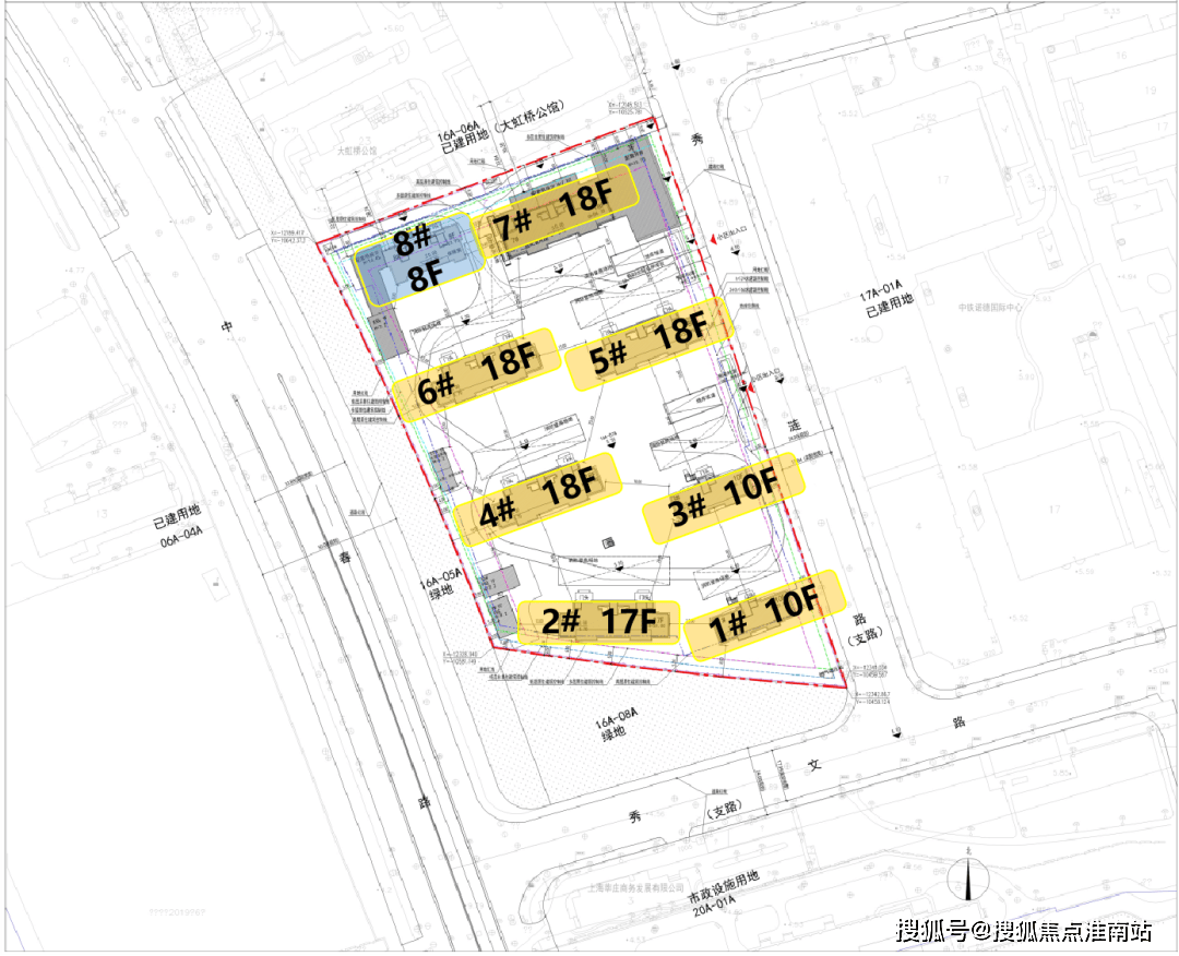 根据项目规划设计方案,项目拟建7栋10-18f高层住宅,1栋8f保障性住房