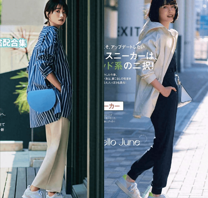 看中年日本主妇穿搭示范就有多美,高级洋气_运动鞋_时尚_牛仔裤