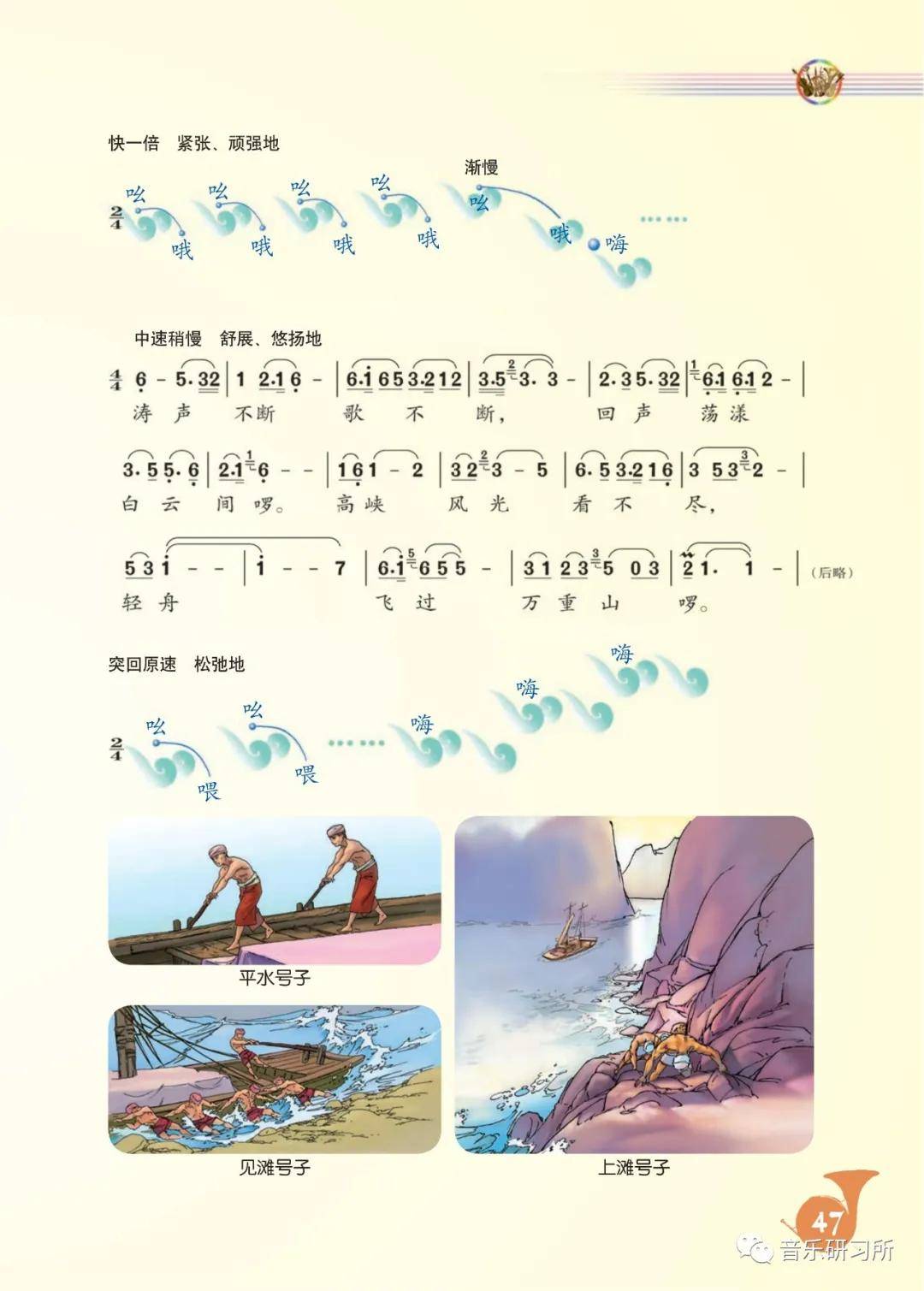 人音版七年级上册音乐电子课本简谱完整版