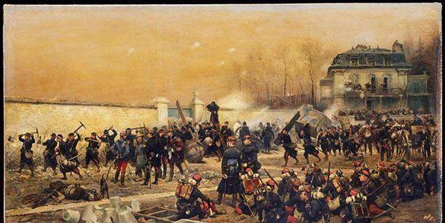 自信满满地法军与德军在色当交战,没想到,德军十分迅猛,将法军打的