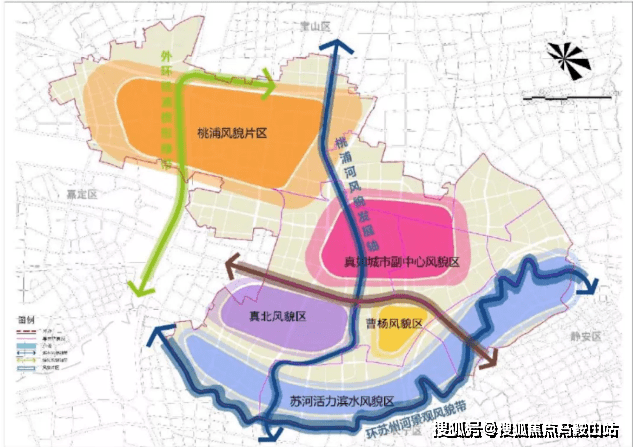 13大华峯荟售楼处电话:400-1788-336普陀区2035规划配图打造苏州河