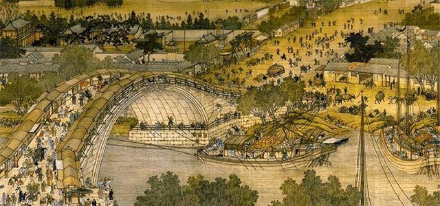 原创将清明上河图放大看出一尴尬场景树下睡觉小伙在干什么