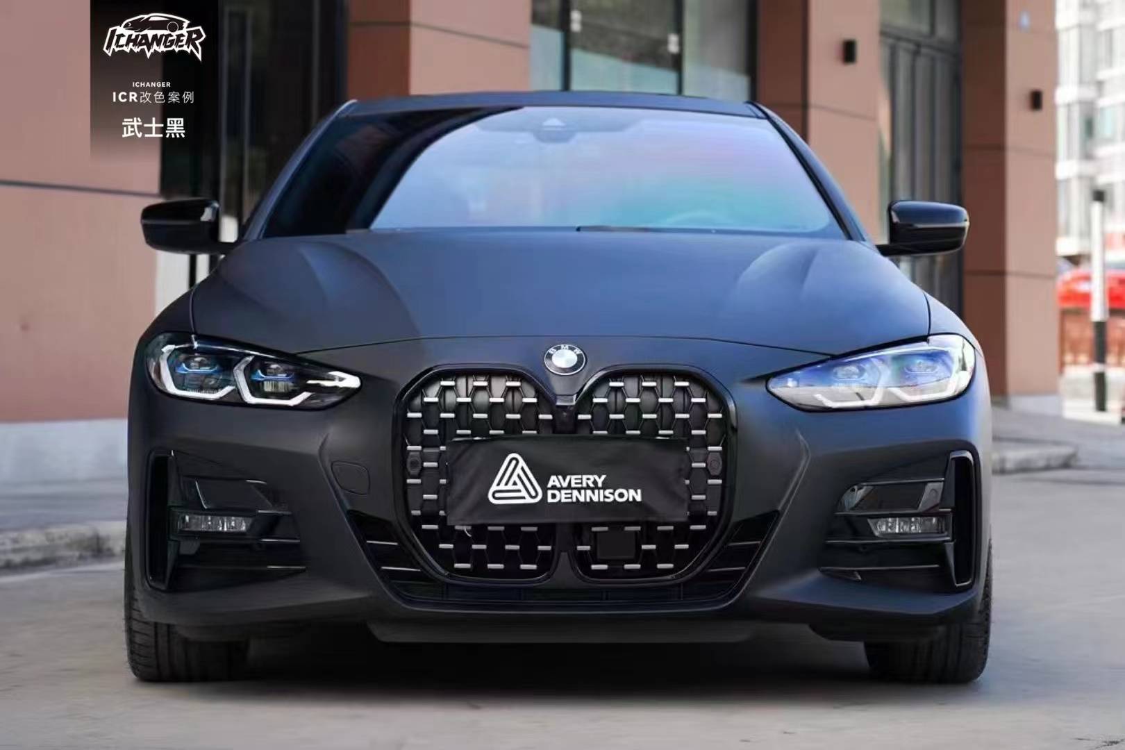 宝马4系icr改色膜武士黑,超绝的哑面金属质感_搜狐汽车_搜狐网