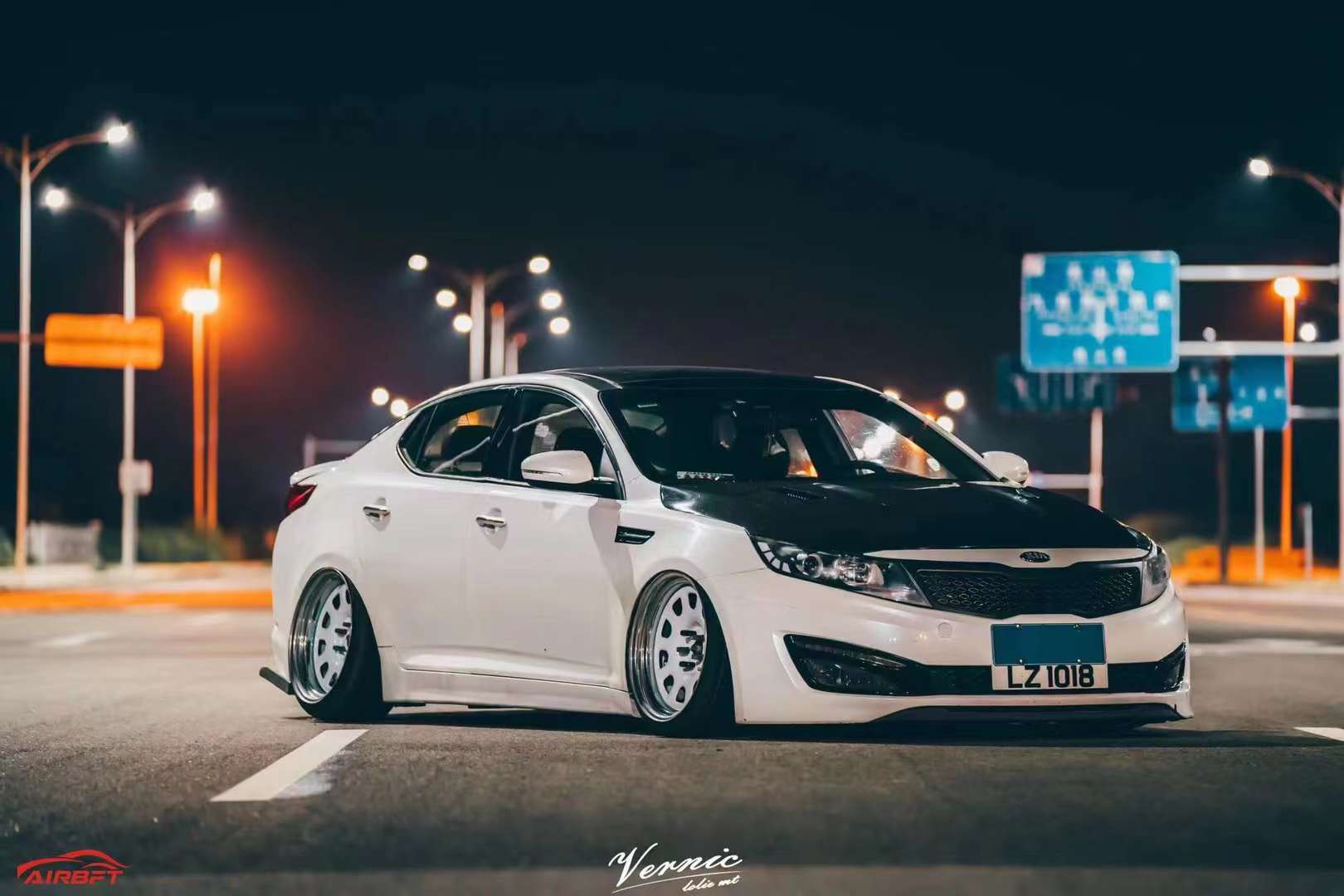 超炫风格 起亚k5改装airbft空气减震姿态