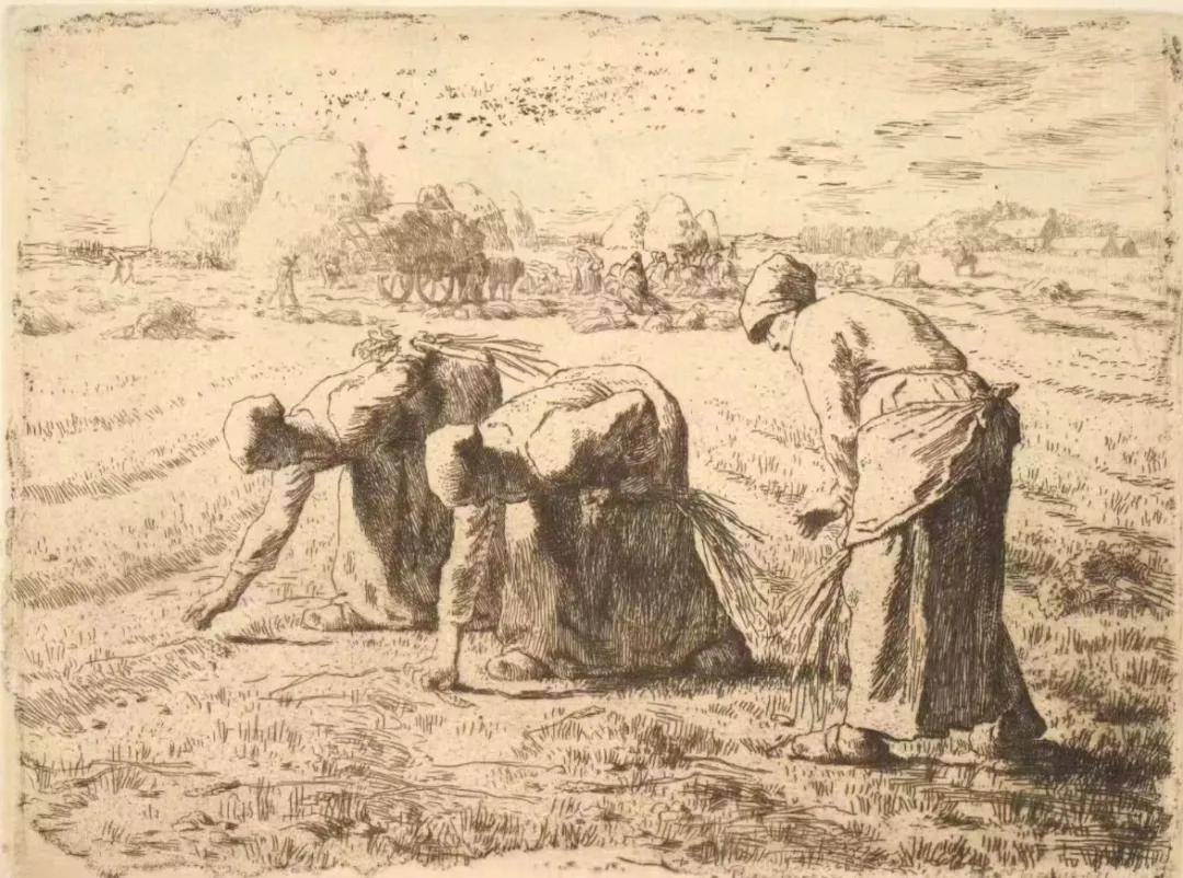 米勒的素描手稿真诚的朴素