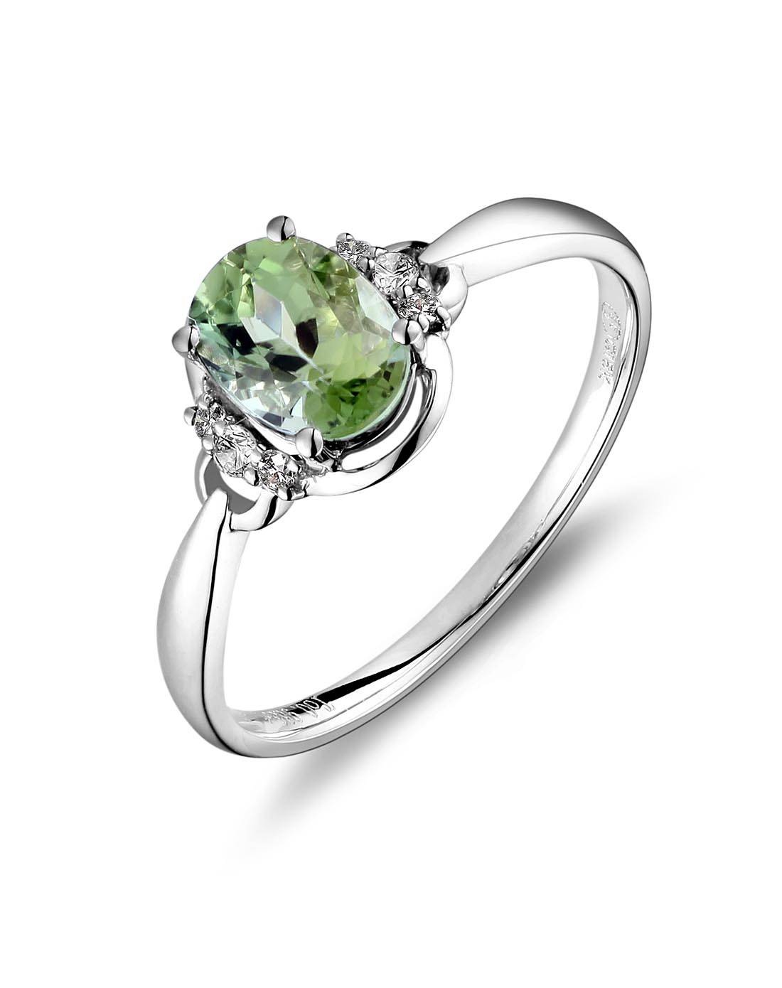 伊莱卡珠宝-18k金绿宝石耳饰如果要问最能代表春天的