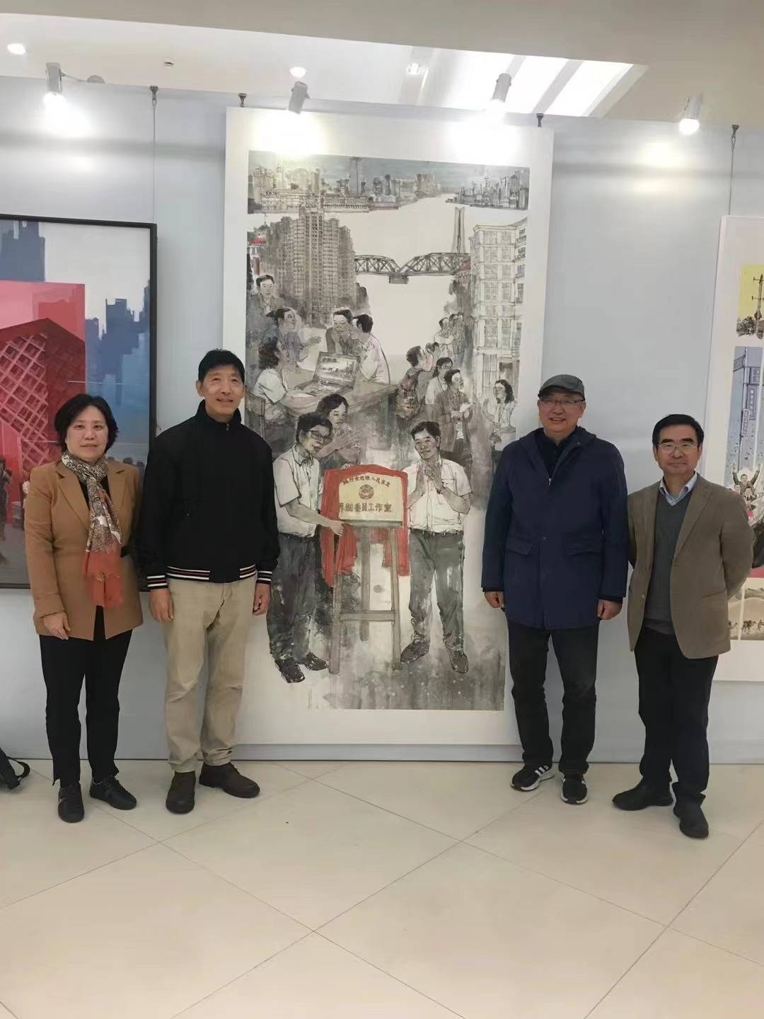 张智栋作品《民主协商在基层》由上海市政协收藏_中国_cm_人物画