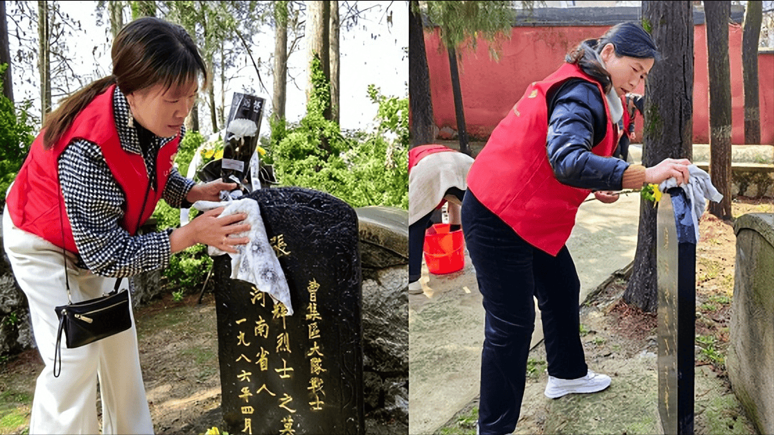 阜阳阜南于集乡关工委开展清明祭英烈主题教育活动