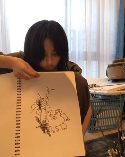 原创张子枫20岁生日个人绘画作品首次公开是一般人欣赏不了的水平