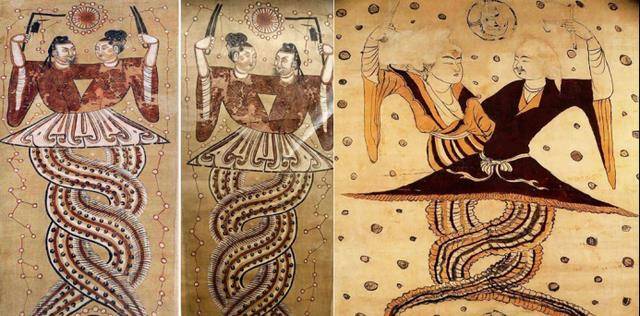 原创伏羲女娲交尾图要表达什么我们的始祖为何是这种形象