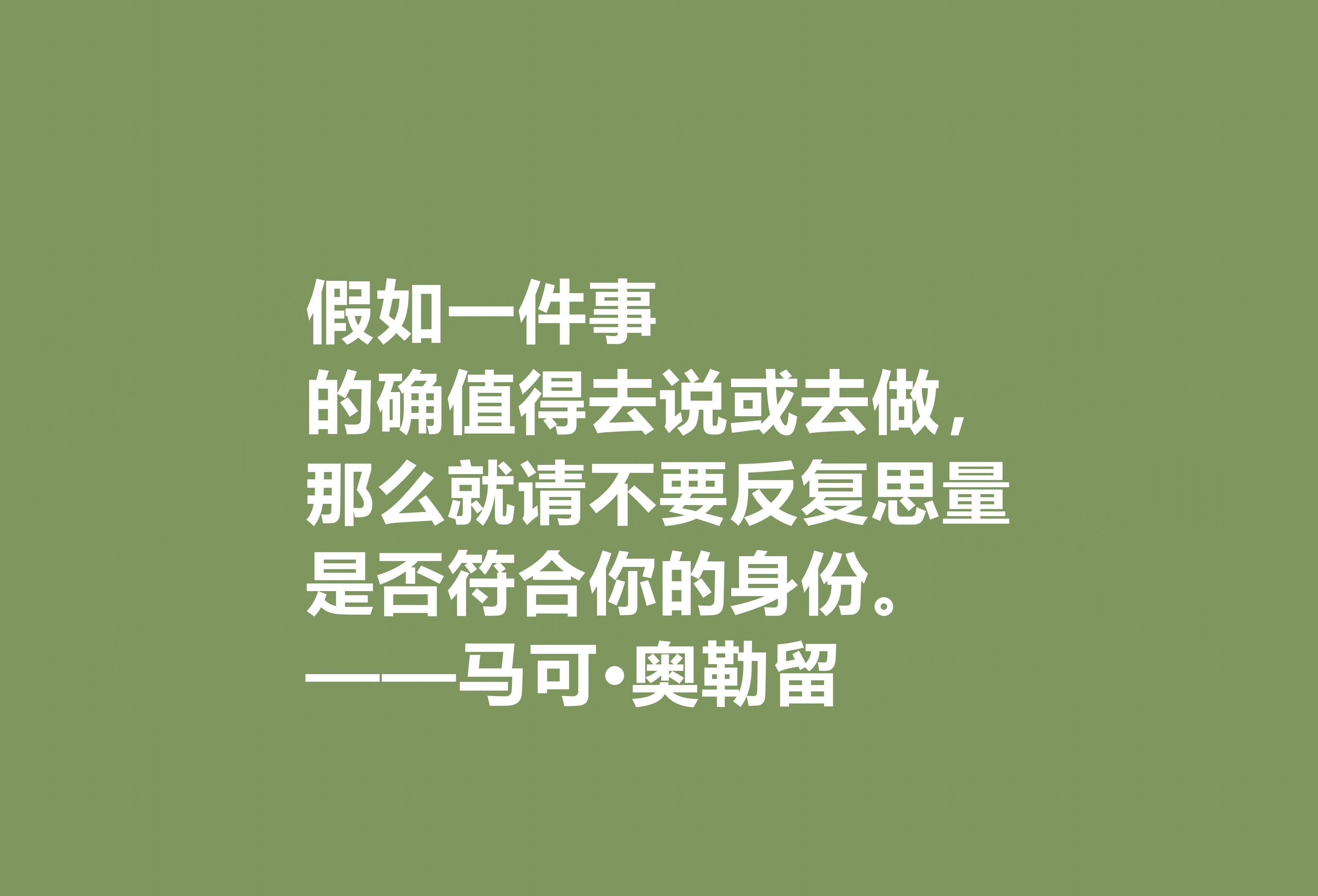罗马帝国贤君又是哲学家马可奥勒留十句格言读懂净化心灵