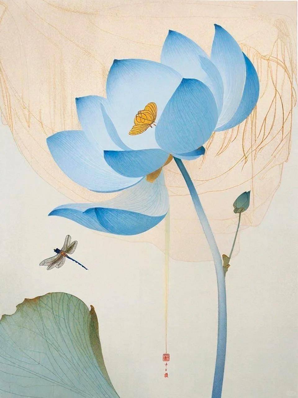 宋·王镃《蜻蜓》蜻蜓剪翅飞翔,在秋霜中低飞盘旋,恋恋不舍地停留