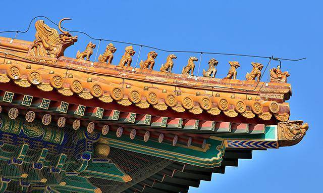 原创太和殿屋脊上的10个神兽叫什么名字分别有何寓意