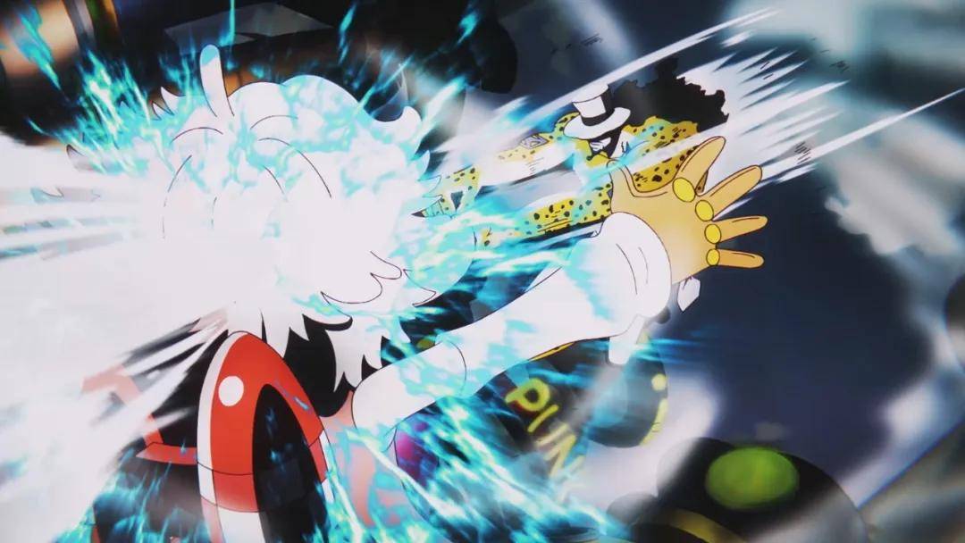 并且在接下来路奇暴揍阿特拉斯,扔掉面具,扯下衣服,兽化的路奇瞬间