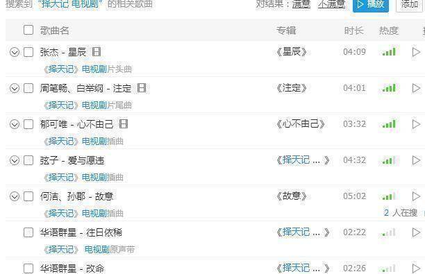 原创2017十大最惊艳古装影视歌曲张杰张靓颖等火拼