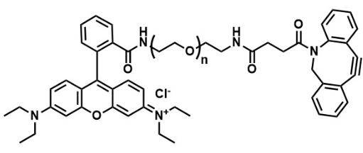 rb-peg-dbco结构式:英文名称:rb-peg-dbco,rhodamineb peg dbco中文