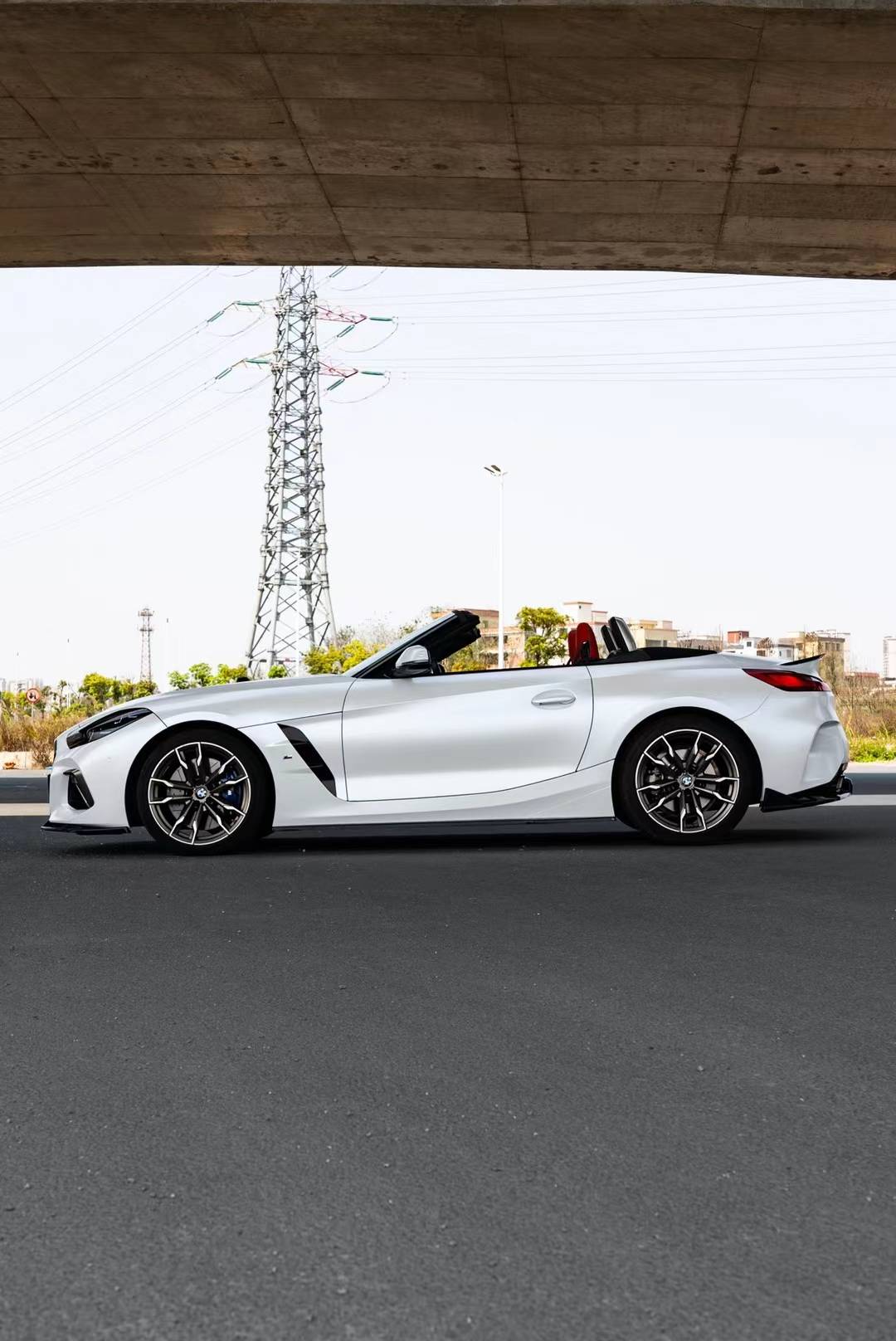 宝马z4-ek改色膜电光金属白,"白色控"必入_搜狐汽车