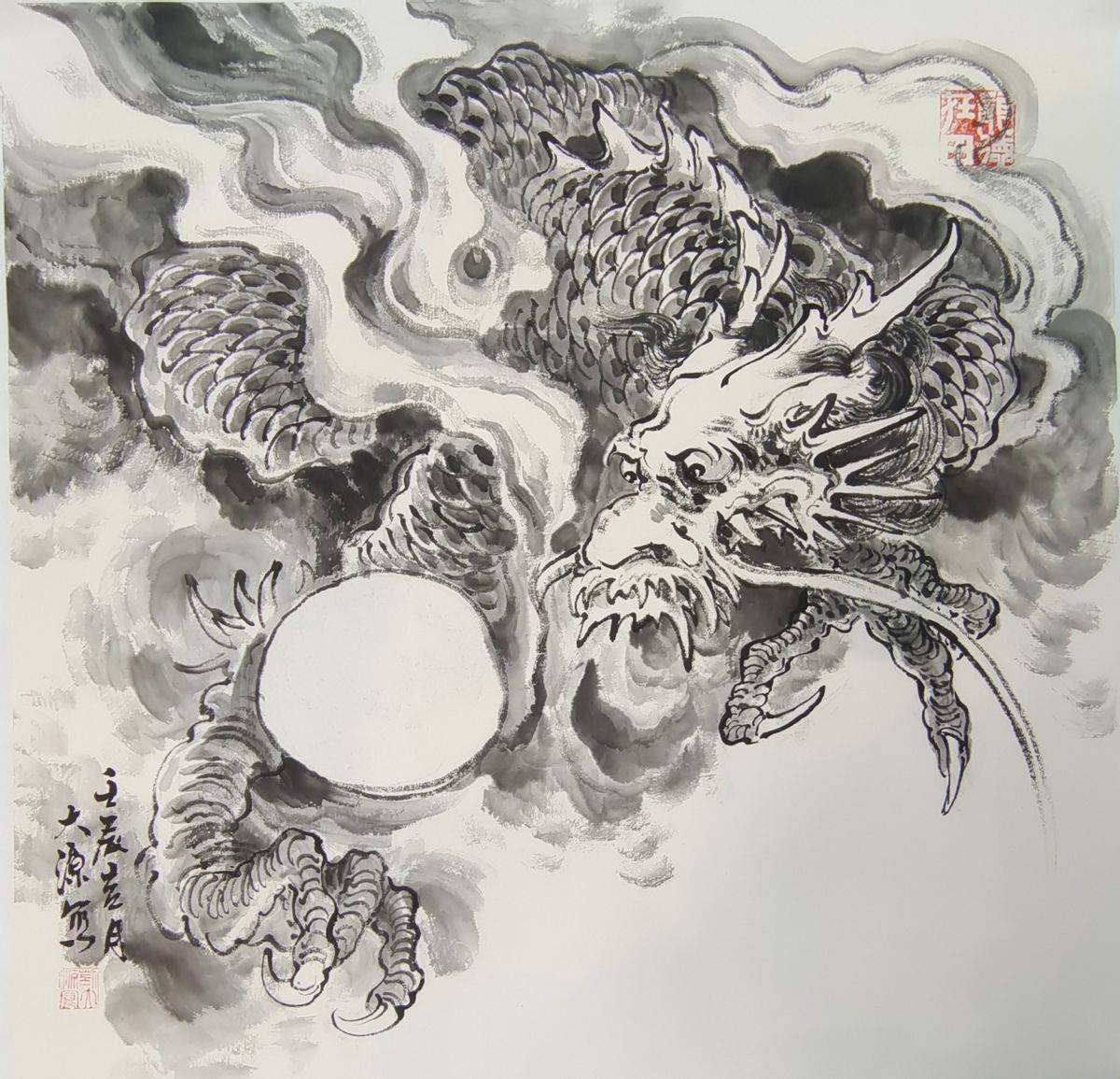 画家刘大源–中国当代画龙第一人