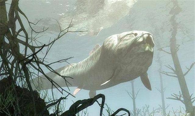 邓氏鱼,生存在古生代泥盆纪时期的大型古生物,身体长约11米,重量约6吨