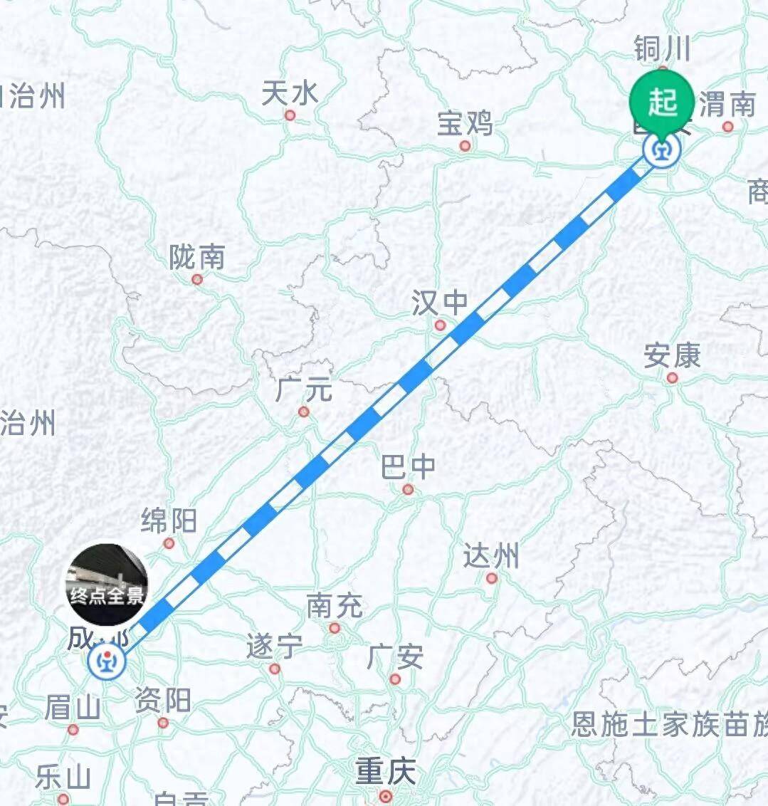 西成高铁时速仅250公里,没升级条件,急需时速350公里的西成二线