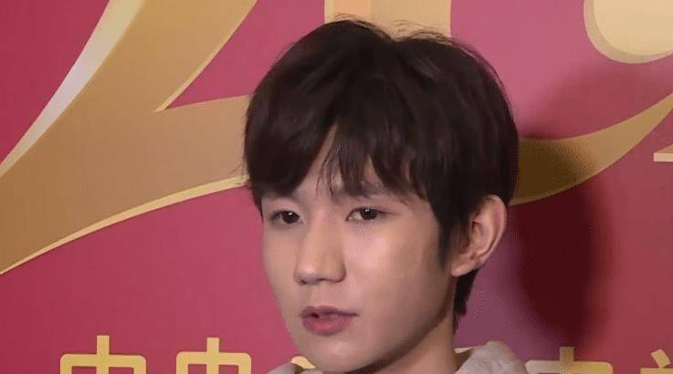 原创王源再次接受电视采访在照妖镜之下面部上痘痘很明显