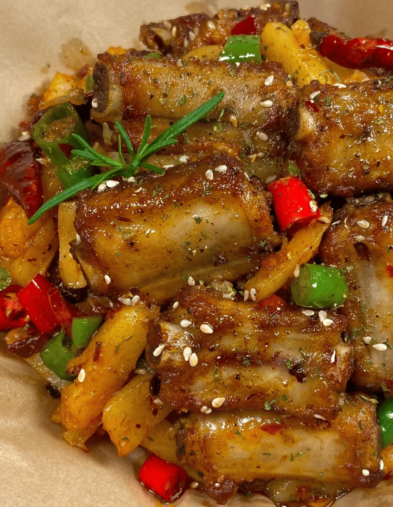 干锅排骨 外酥里嫩 越啃越香 巨好吃