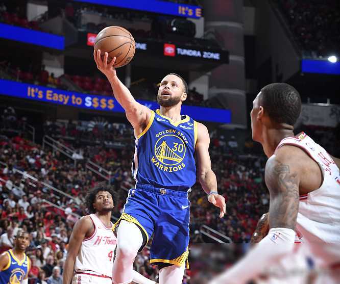 原创火箭五虎完胜勇士库里新纪录诞生nba格局生变