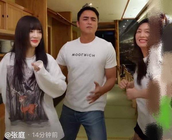 原创李小璐明道张庭尬舞男方稳居c位三人曾合作美人天下