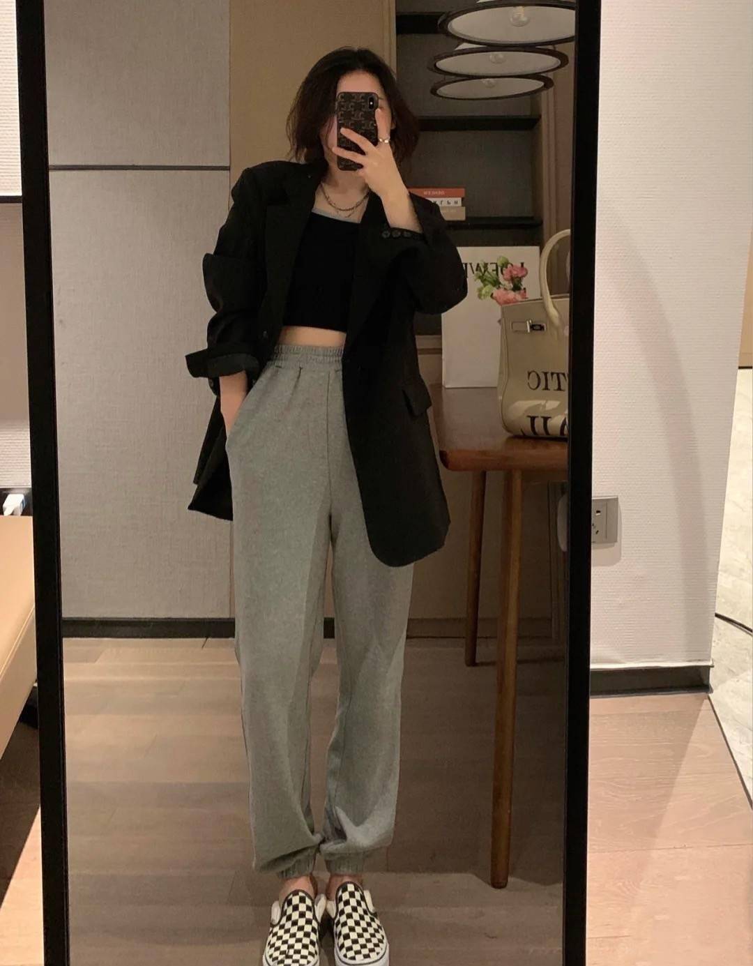 西装卫裤2021年春天最in混搭时髦显瘦又显气质