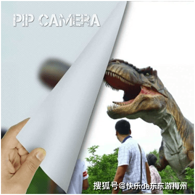 梅州恐龙公园开业,巨型恐龙张开大口行走,数十游客吓得四处逃窜_仿真