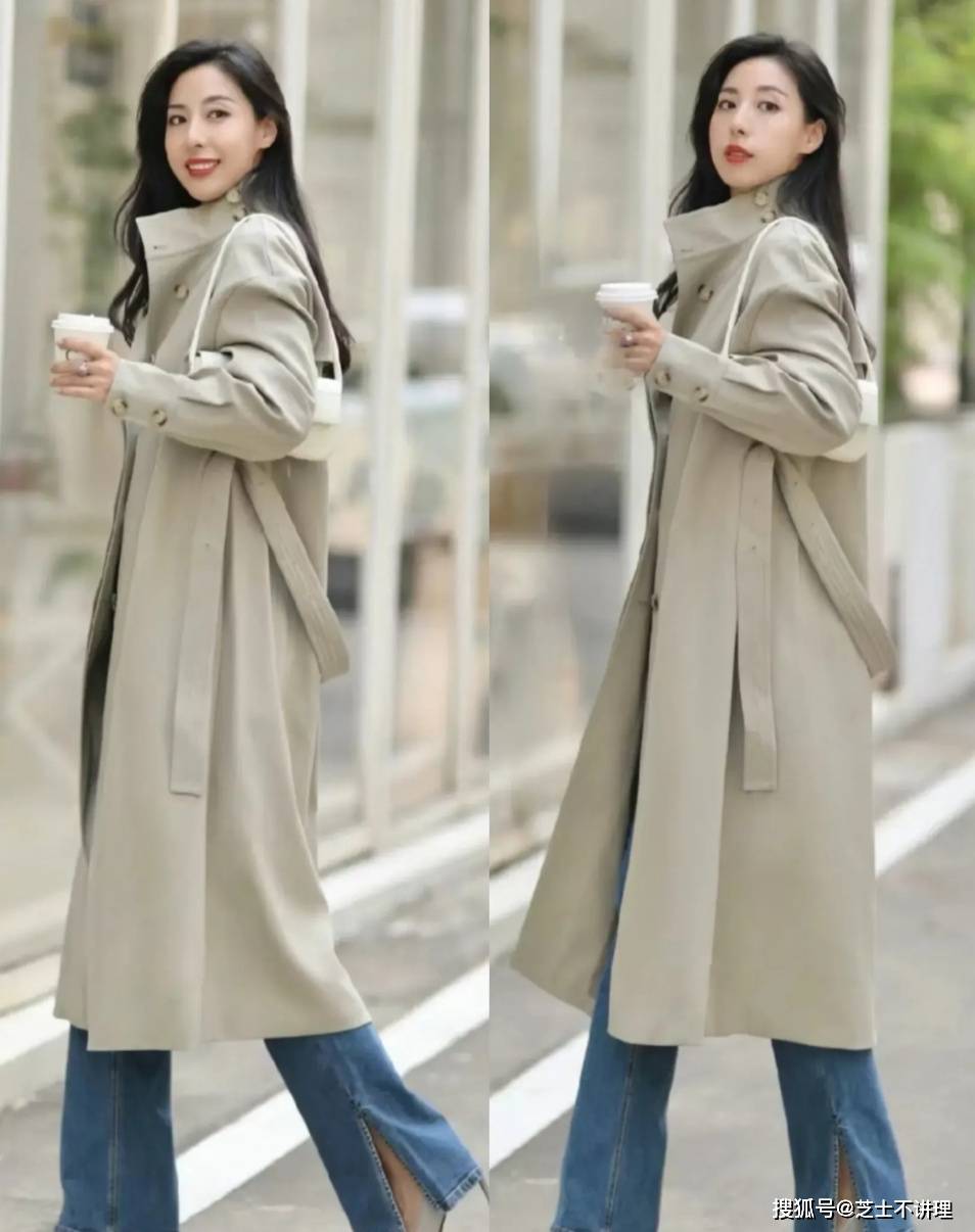 风衣配小黑裤早都烂大街了,今年这样穿才是真高级,谁穿谁好看_裤子