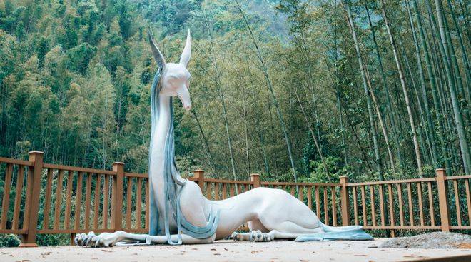 邱启敬山海经古地图系列之南山经大型公共艺术巡展首站开幕